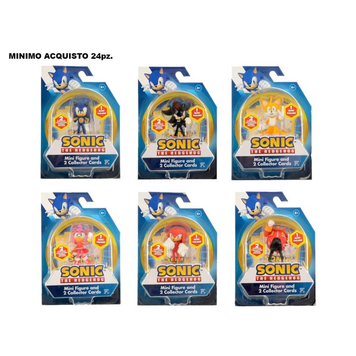 SONIC MINI PERSONAGGIO + 2 CARD