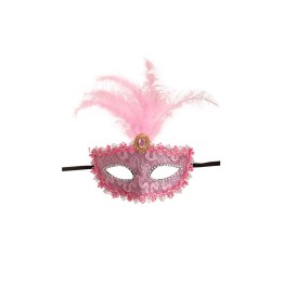 MASCHERA PLASTICA ROSA C/DIADEMA 01996
