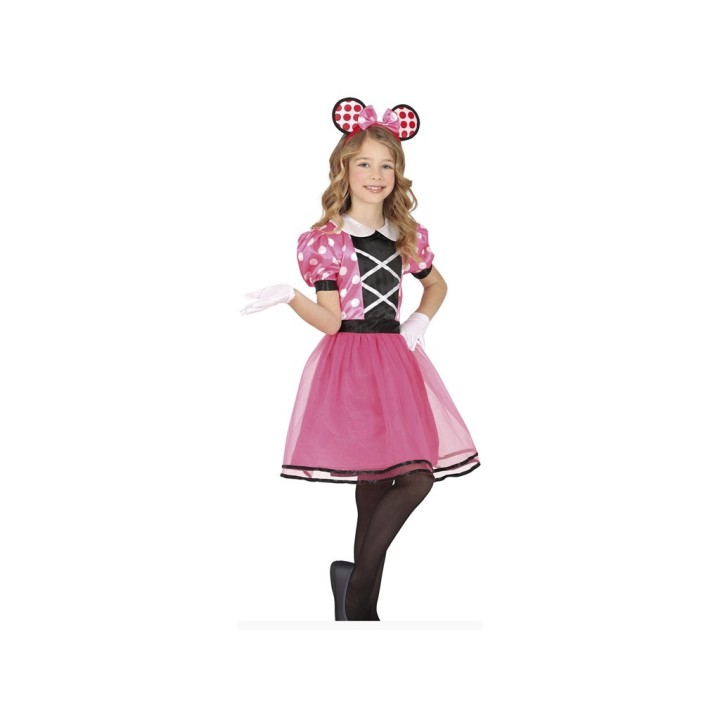 COSTUME TOPINA ROSA BIMBA 5-6 ANNI
