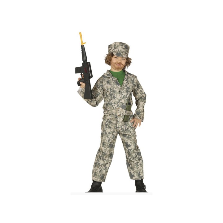 COSTUME MILITARE BIMBO 7-9 ANNI