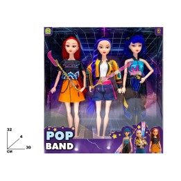 BAMBOLA POP BAND 3 PEZZI