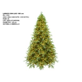 ALBERO LARICE CON LUCI CM 180