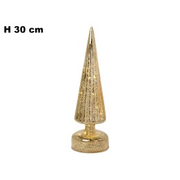 ALBERO DORATO CON LUCI 30CM