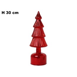 ALBERO ROSSO CON LUCI 30CM