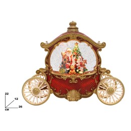 AMPOLLA CARROZZA CON BABBO NATALE