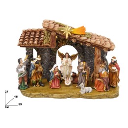 SET NATIVITA' CON CAPANNA E PERSONAGGI