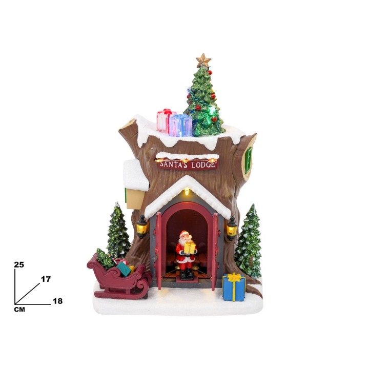 RIFUGIO BABBO NATALE CON LUCI E MUSICA