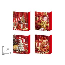 BUSTE REGALO NATALE 4 ASSORTITI