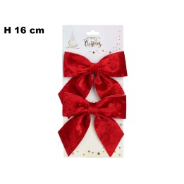SET 2 FIOCCHI ROSSI 15X16CM