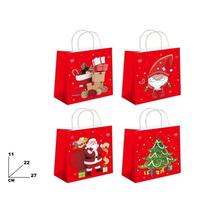 BUSTEA ROSSA NATALIZIA 4 ASSORTITI