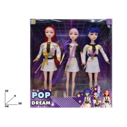 BAMBOLA POP DREAM 3 PEZZI