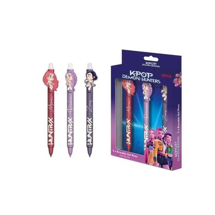 SET 3 PENNA CANCELLABILI K-POP DEMON HUN