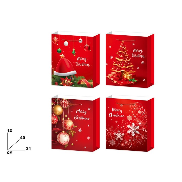 BUSTA ROSSA NATALIZIA 4 ASSORTITI