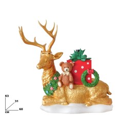 BASE ALBERO DI NATALE CERVO 63CM