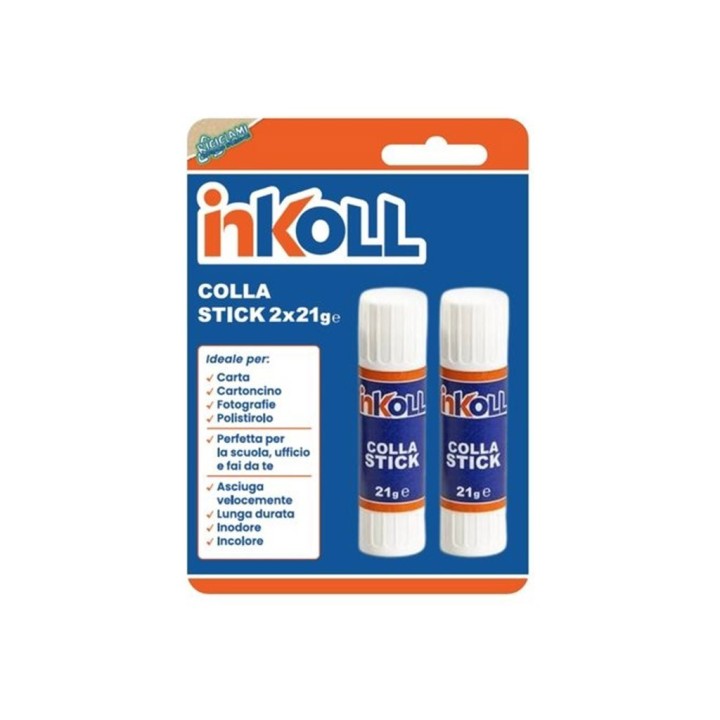 COLLA STICK INKOLL 21GR BLISTER 2PZ