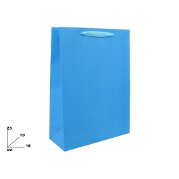 BUSTA DI CARTA AZZURRA 23CM