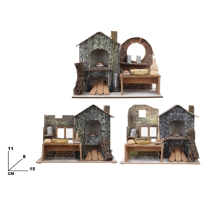 CASETTA PRESEPE 3 ASSORTITI 15.5*8*11.5C