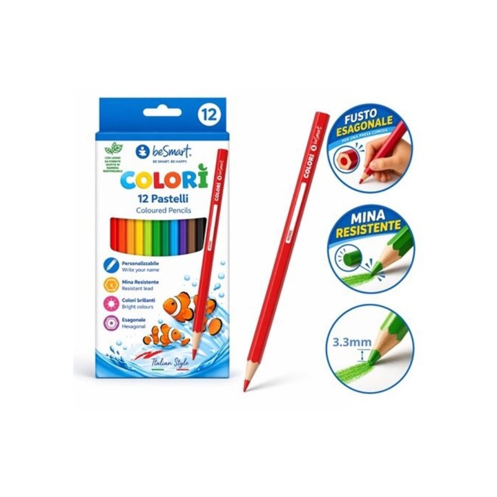 PASTELLI 12 COLORI BE SMART 290075