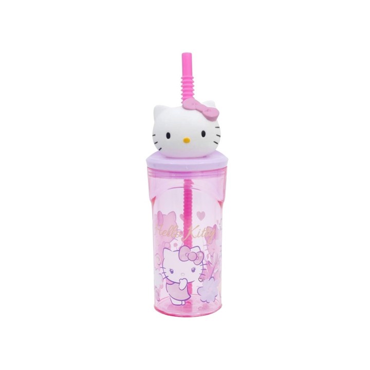 HELLO KITTY BICCHIERE C/CANNUCCIA 3D 360