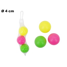 TRIS PALLINE FLUO IN RETE