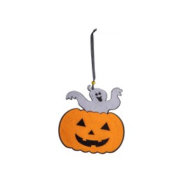 DECORAZIONE ZUCCA C/FANTASMA H. CM 30