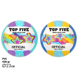 PALLONE TOP FIVE BEACH VOLLEY STAR 340GR
