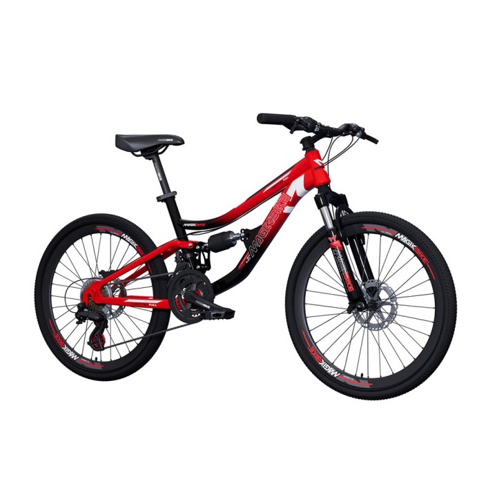 BICI RAGAZZO MTB FULL 24 BLACK/RED B167