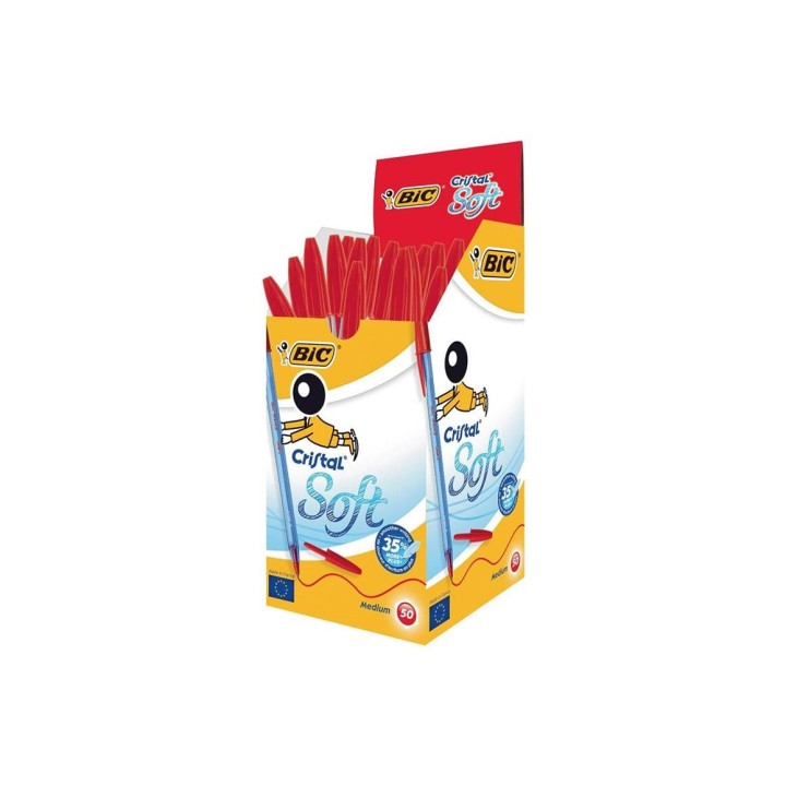BIC PENNA CRISTAL SOFT ROSSA