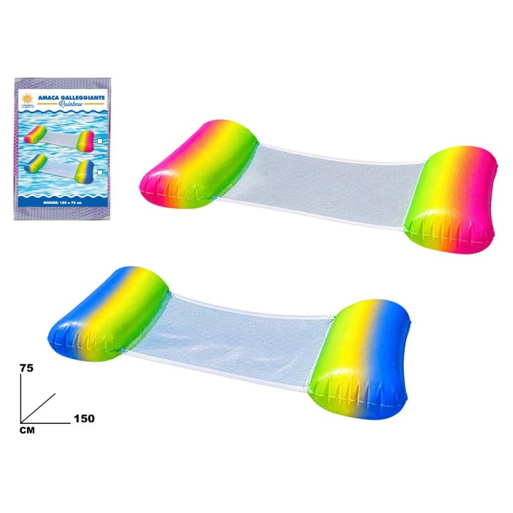 AMACA GALLEGGIANTE RAINBOW 150x75CM