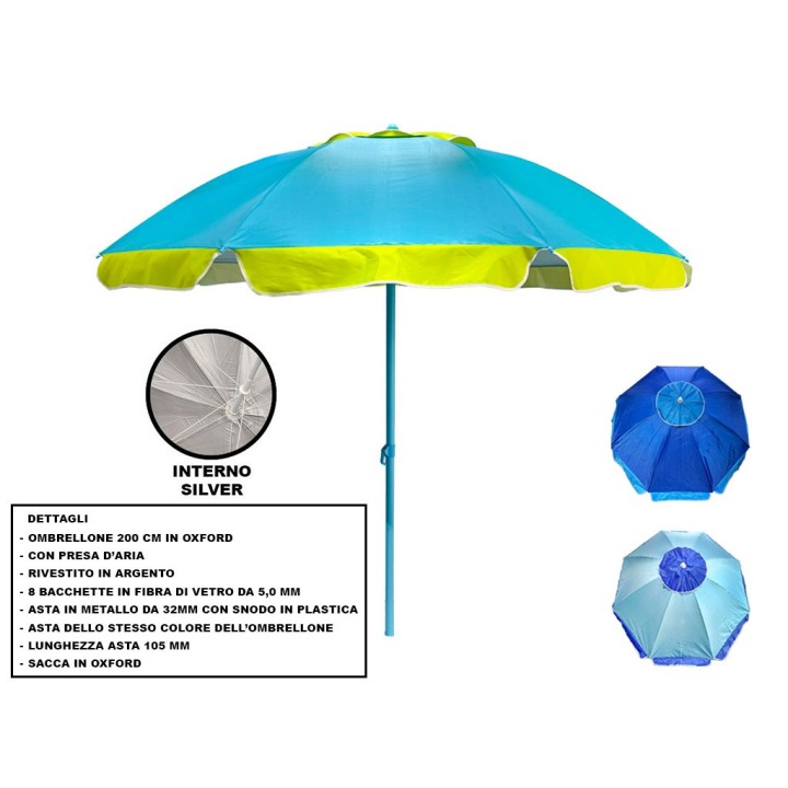 OMBRELLONE ATLANTICO OXFORD 200 CM