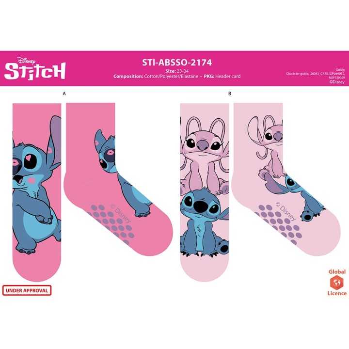 SET CALZINI ANTISCIVOLO STITCH 2174