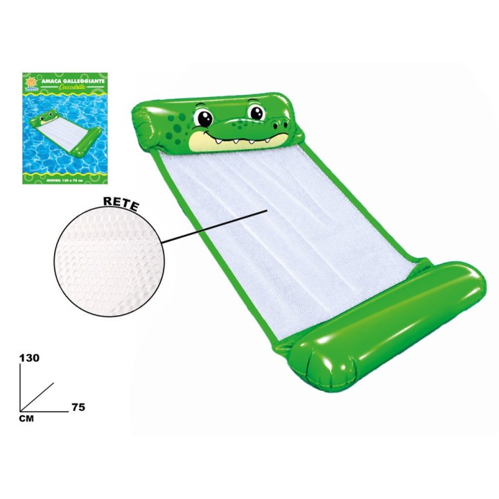 AMACA GALLEGGIANTE COCCODRILLO 130x75NET