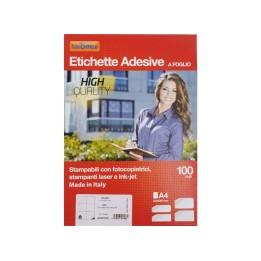 ETICHETTE ADESIVE A4 F.TO 105X99 CF.100