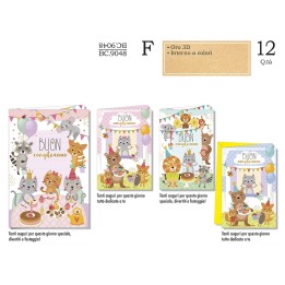 BIGLIETTO COMPLEANNO BAMBINI BC.9048