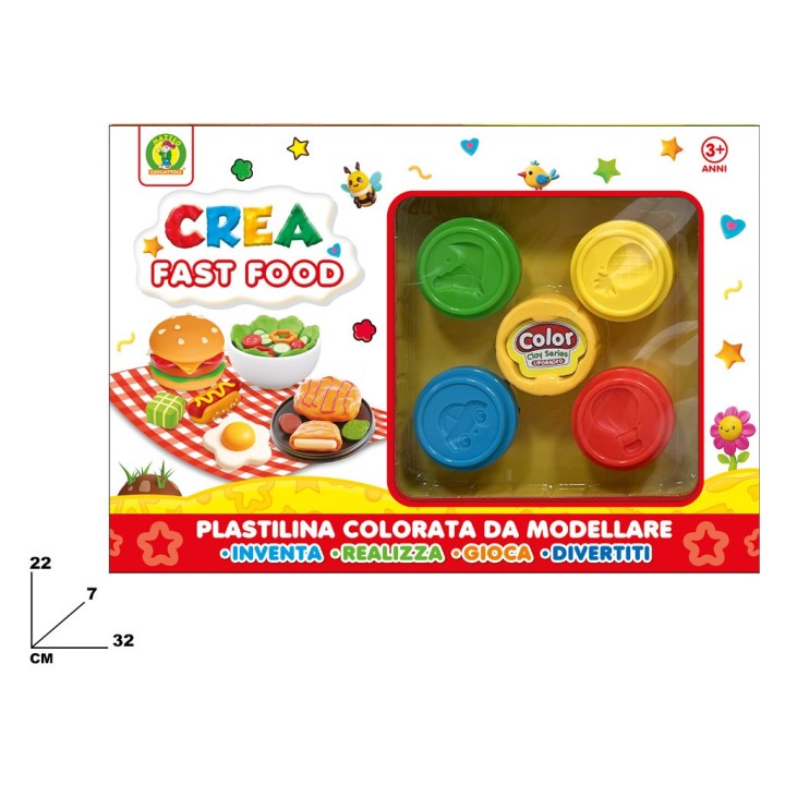 PLASTILINA CREA FAST FOOD