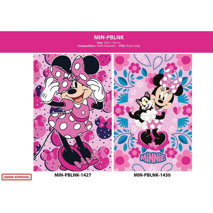 PLAID POLAR MINNIE 100X150