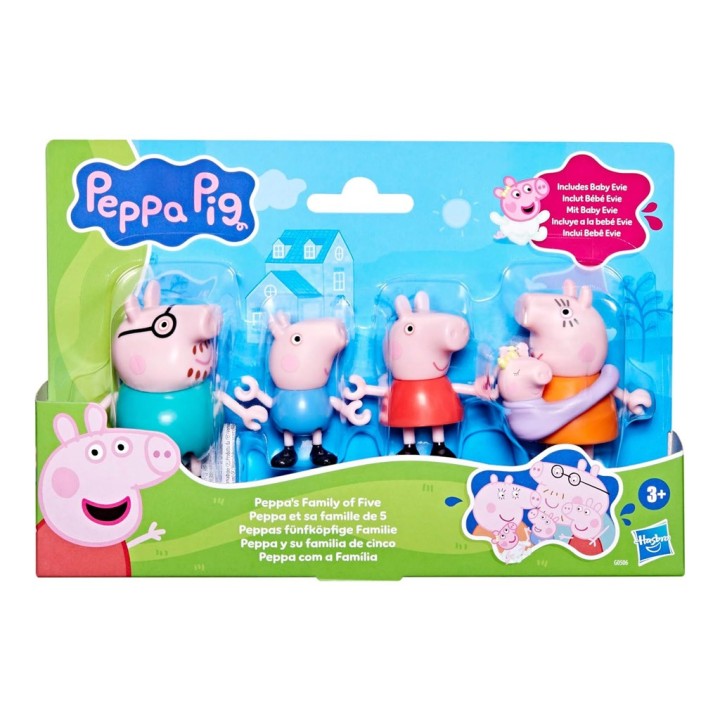 PEPPA PIG FAMIGLIA SET 5 PERSONAGGI
