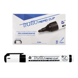 TRATTO MEMO CLIP NERO 851803