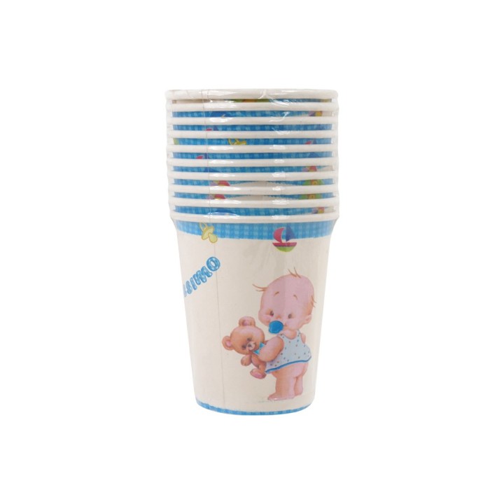 10 BICCHIERI CC200 CUORE CELESTE