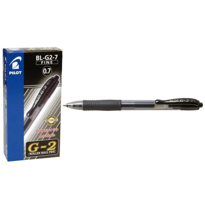 PILOT ROLLER BALL PEN G2 0,7 NERA