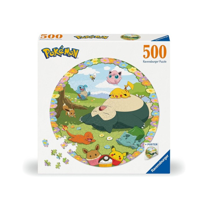 PUZZLE ROUND 500PZ POKEMON 01131