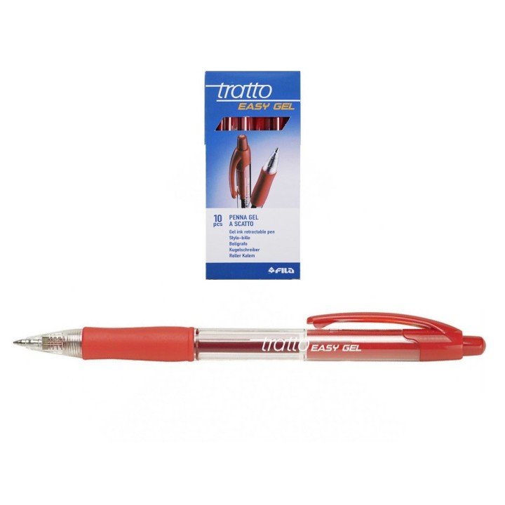 TRATTO EASY GEL ROSSO (10PZ)