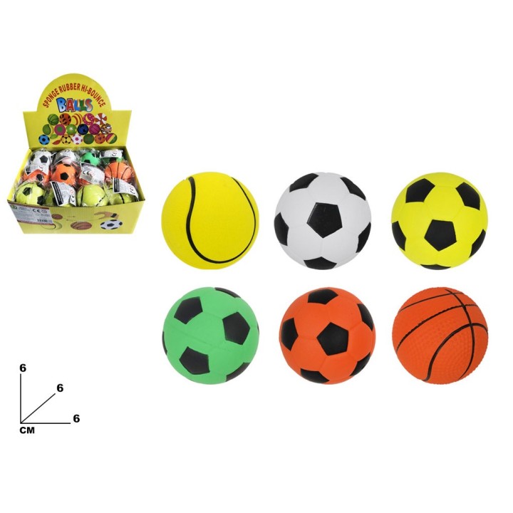 PALLA RUBBER FLUO DISPLAY 24 PZ