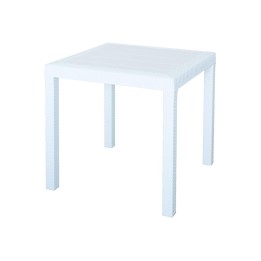 BICA TAVOLO DALLAS RATTAN BIANCO 9096