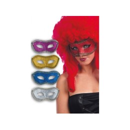 MASCHERA IN PLASTICA CON GLITTER COL.ASS