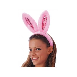 CERCHIETTO CONIGLIETTA ROSA PELUCHE 0952