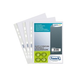 BUSTE FORATE CF.25 LISCE 15X21 A5