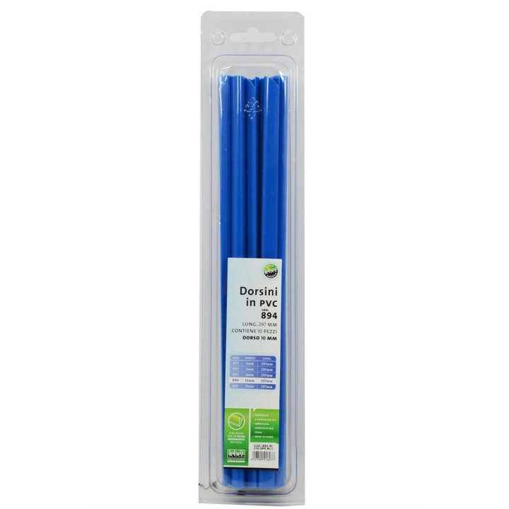 DORSETTI IN PVC 10MM. CF10 BLU
