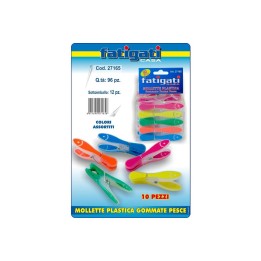 MOLLETTE PLST.GOMMATE COL.10PZ F.PESCE