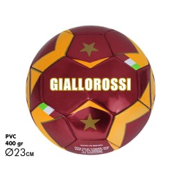 PALLONE CALCIO CAMPIONI GIALLOROSSO 400G